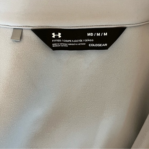 Under Armour Fitted Golf Coldgear Ribbed Zipped Vest - Size Medium - Picture 7 of 11